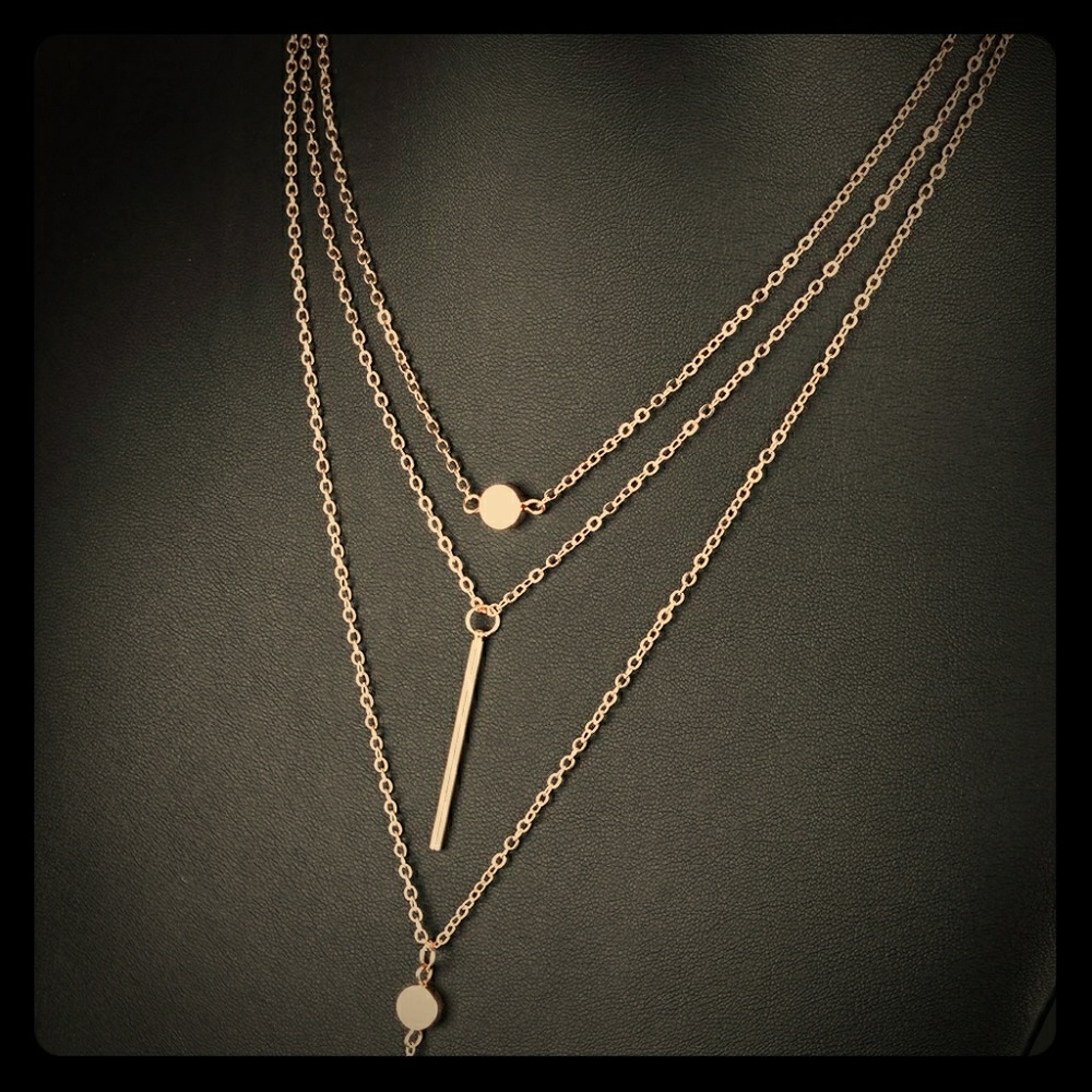 Elegant 3 Multi Layer Necklace